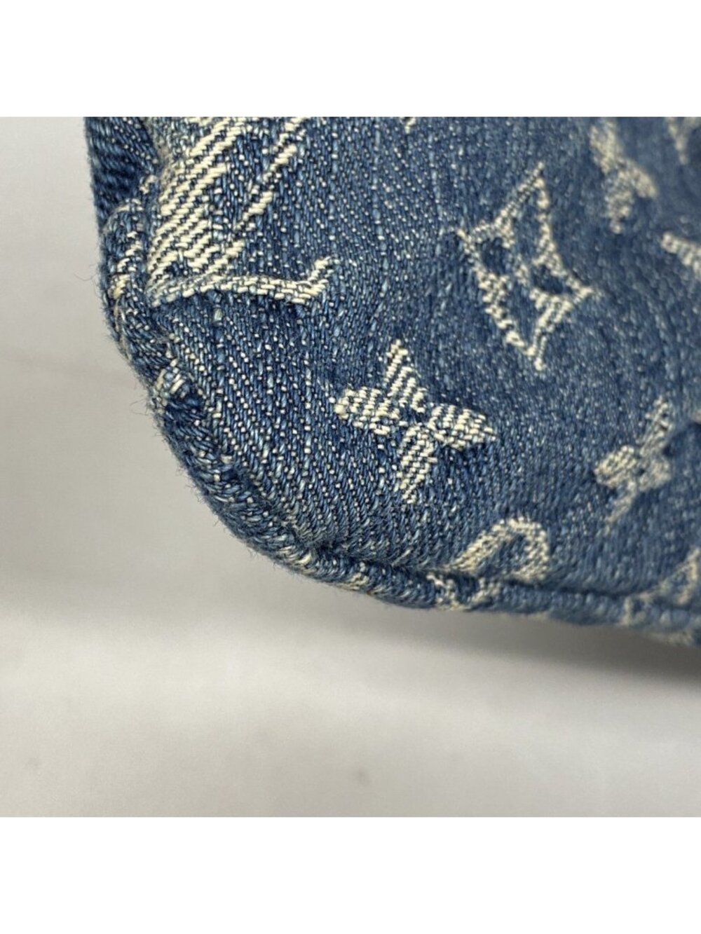Louis Vuitton Pouch Monogram Denim Pochette Plat Blue - Picture 6 of 9